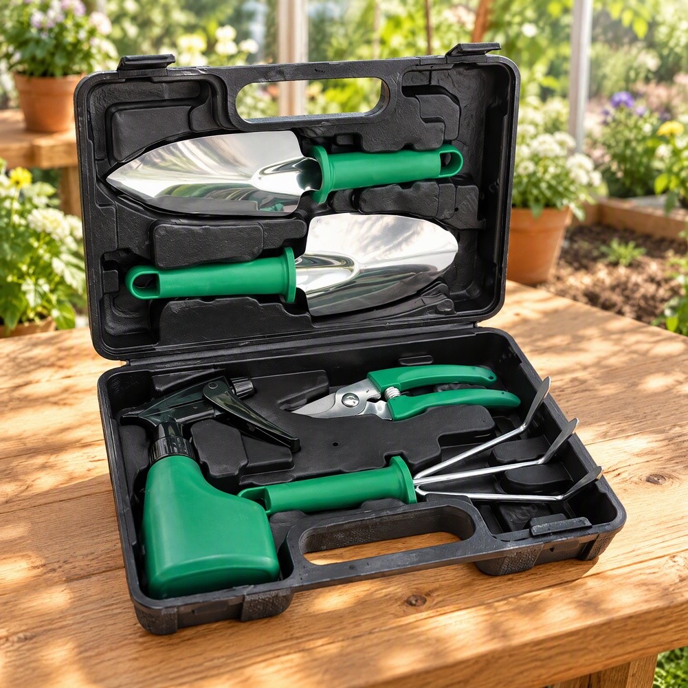 Indoor Garden Kit - 5 Parçalı Paslanmaz Çelik Bahçe Aleti