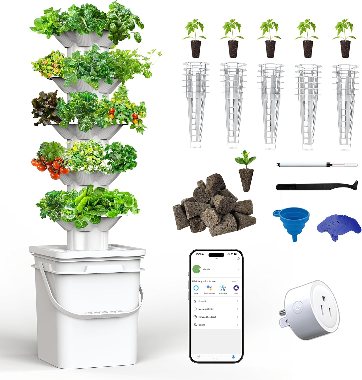 Indoor Garden Kit - Hidroponik Yetiştirme Sistemi Kiti 5 Katmanlı