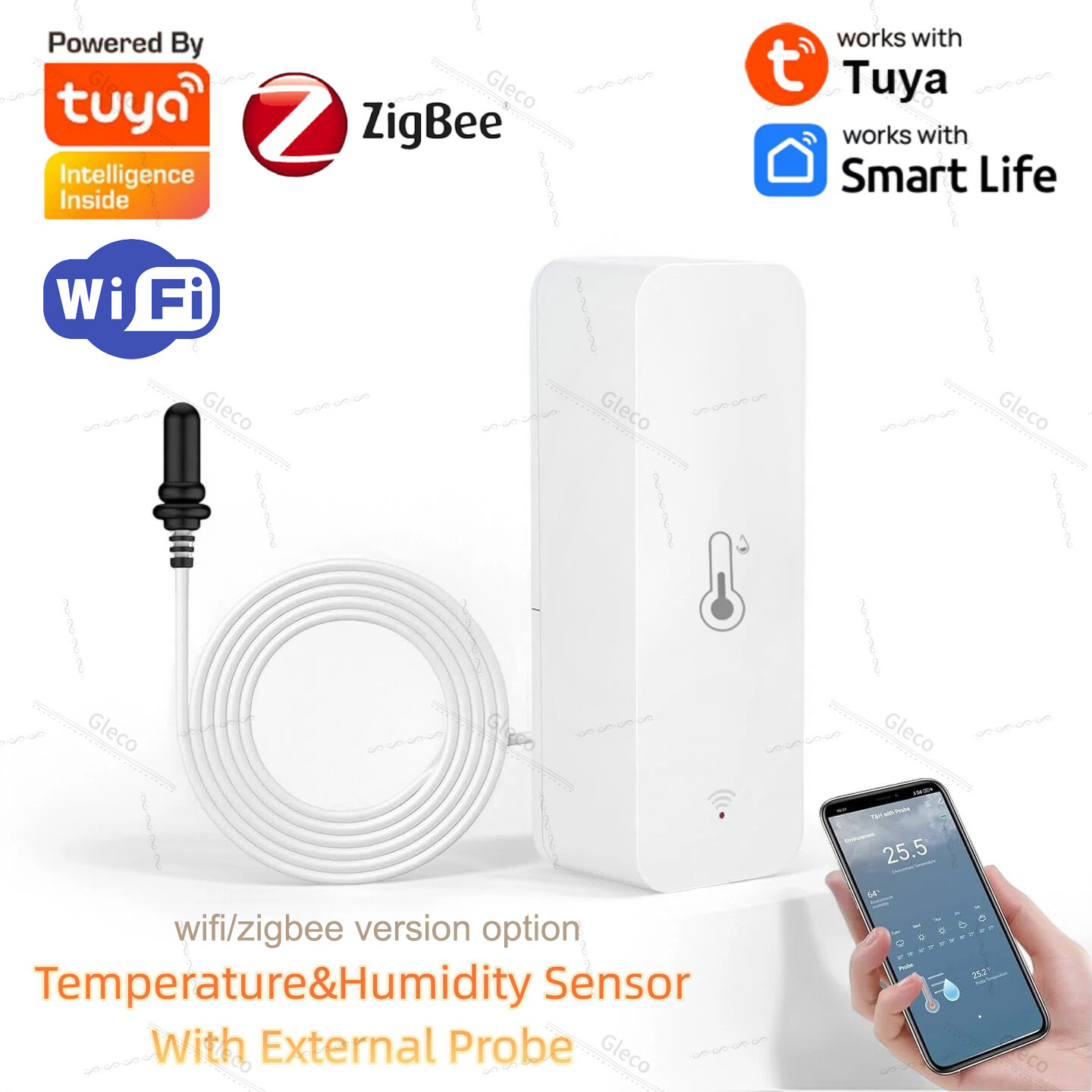Plant Monitor - Tuya Wifi Zigbee Sıcaklık ve Nem